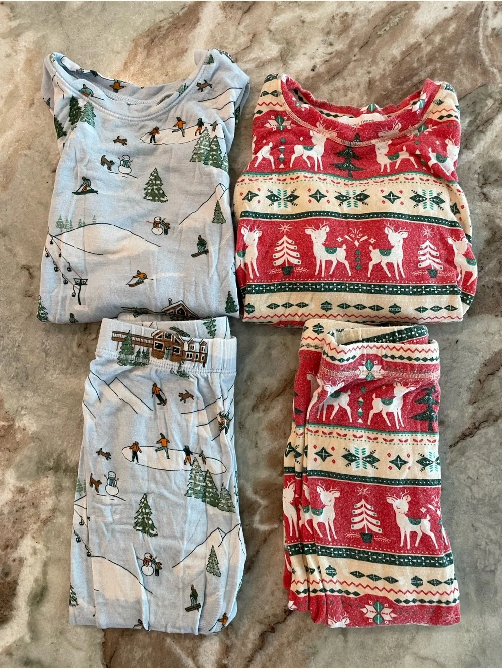 Angel Dear Bamboo Holiday Pajama Bundle Set Boutique Sleeper Set 12 Months